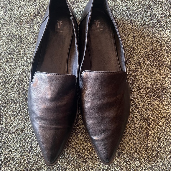 Frye Kenzie Venetian flats - Black Leather - Picture 3 of 4